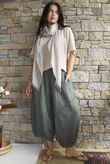 Tasha Cushion Cotton Driftwood Bloom Pant Khaki